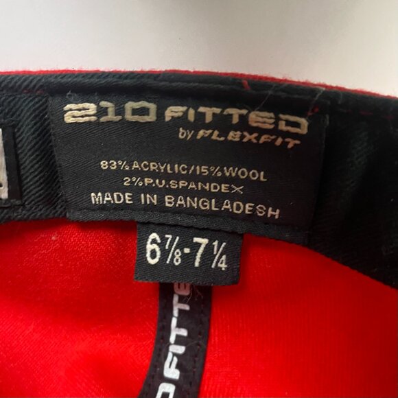 Vintage Rip Curl Hat Cap Flexfit Men's 6 7/8 - 7 1/4 Patch Red Flex Fit - Picture 9 of 10